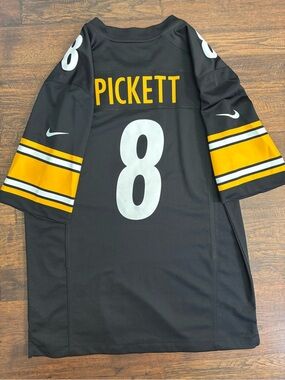 Pittsburgh Steelers Kenny Pickett Nike Black Game Pickett Jersey